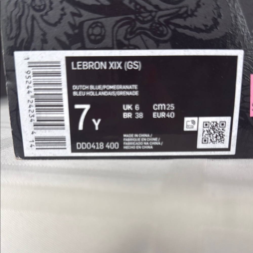 Nike LeBron XIX GS in Blue and Red